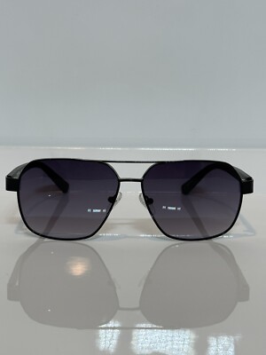 Keneth Kole Reaction 2843 Black Large Square Aviator Sunglasses 59mm