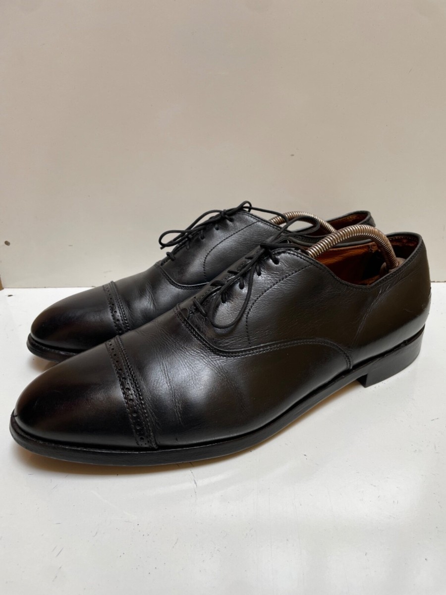 Alden Captoe 901 Perforated Straight Tip Balmoral Black