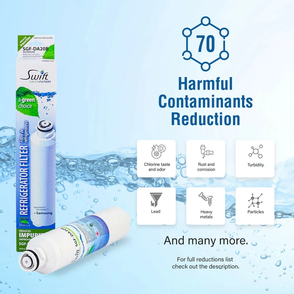 SGF-DA20B Fits for Samsung DA29-00020B DA29-00020A Refrigerator Filter (6 Pack) - Image 3 of 4