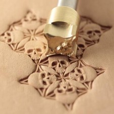 Leather stamp tool for leather craft DIY brass stamp #378 - 10x10 mm