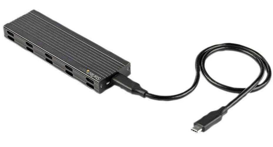 USB-C M.2 SATA / NVMe NGFF PCI-Ex SSD Enclosure USB 3.2 Gen 2 10Gb/s SM2E1BMU31C - Image 3 of 4