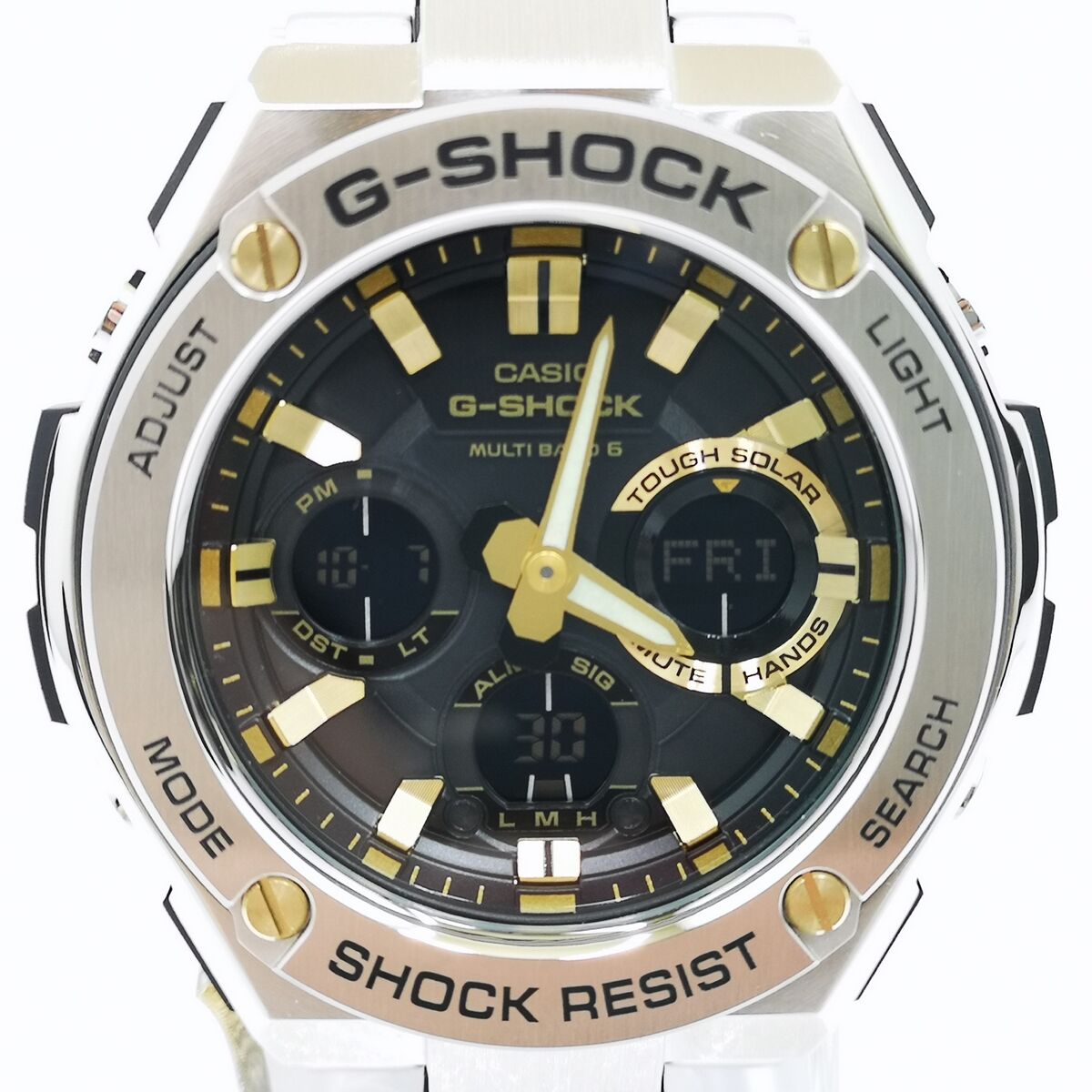 CASIO G-SHOCK G-STEEL GST-W110D-1A9JF Black Solar Radio Men's Watch New in  Box