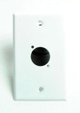 PROCRAFT SPU-1X-WH 1 Gang White Steel Wall Plate Pre-Punched for 1 D Type