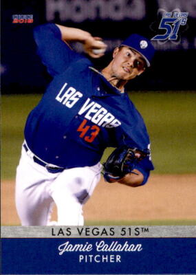 2018 Las Vegas 51s Choice 5 Jamie Callahan Hamer South Carolina SC Baseball Card