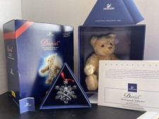 Steiff Daniel Swarovski Teddy Bear Crystal Star 2004 Mohair 10in Box Certificate