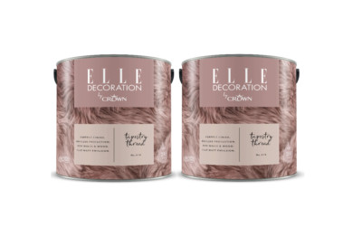 ELLE DECORATION 2x2,5 L No.418 Tapestry Thread Wandfarbe Matt Innen Crown B-WARE