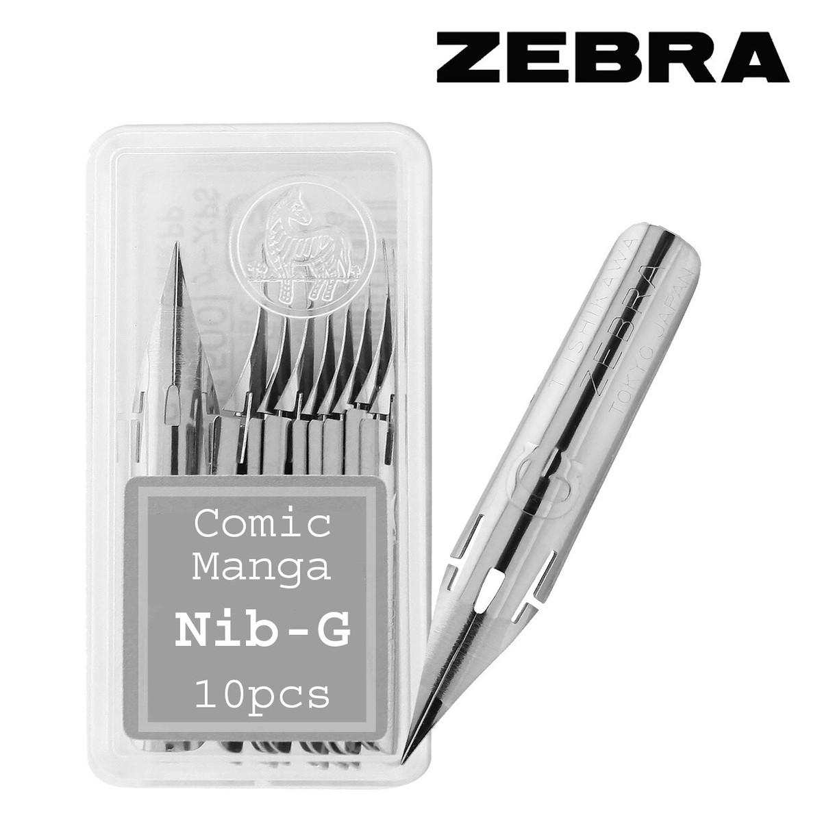 Zebra Comic Pen NIB tipo professionale g Model Titanium 10 pezzi (pg 7b c k Zebra Comic Pen NIB tipo professionale g Model Titanium 10 pezzi (pg 7b c k