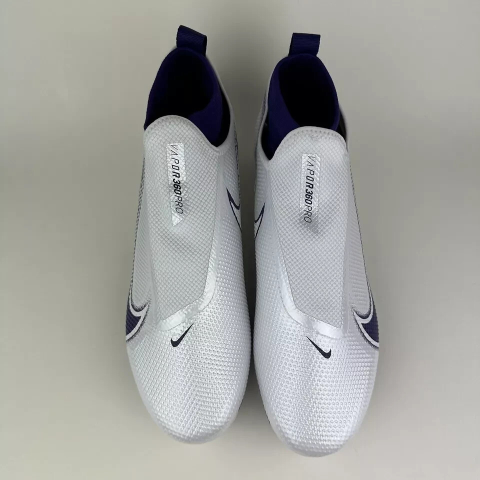 Nike Air Vapor Edge Pro 360 Football Cleats White Purple Mens Size 16 CV6345-104 Nike Vapor Edge Pro 360 White Purple Football Cleats CV6345  main image 3