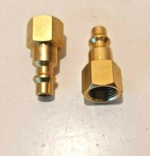 BRASS 1/4" HOSE COUPLING FEMALE 2 pc. QUICK CONNECT