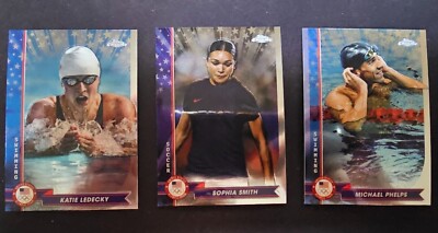 8/10 price cut 2024 Topps Chrome US Olympic & Para Base 1-200 - You Pick