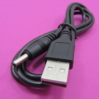 USB Charging Cable to 5V 3.5mm x 1.35mm Power Supply DC Connector Plug