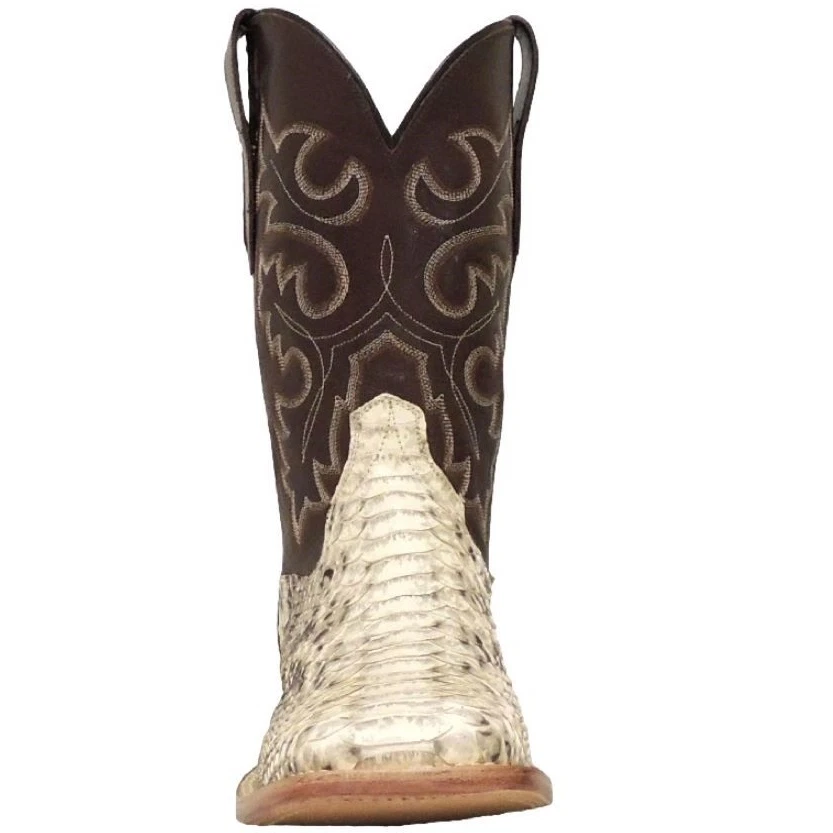 Cowtown Men's Square Toe Python Snakeskin Leather Cowboy Boots Q818 - Image 2 of 4