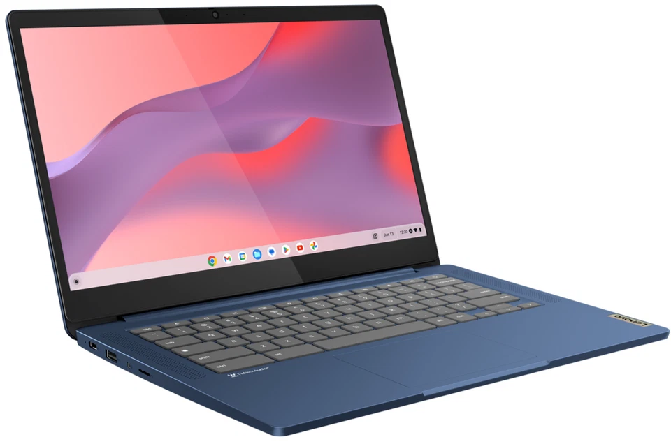 Lenovo IdeaPad Slim 3 Chromebook 14" FHD Touch Kompanio 520 4GB 64GB eMMC Blue - Image 4 of 4