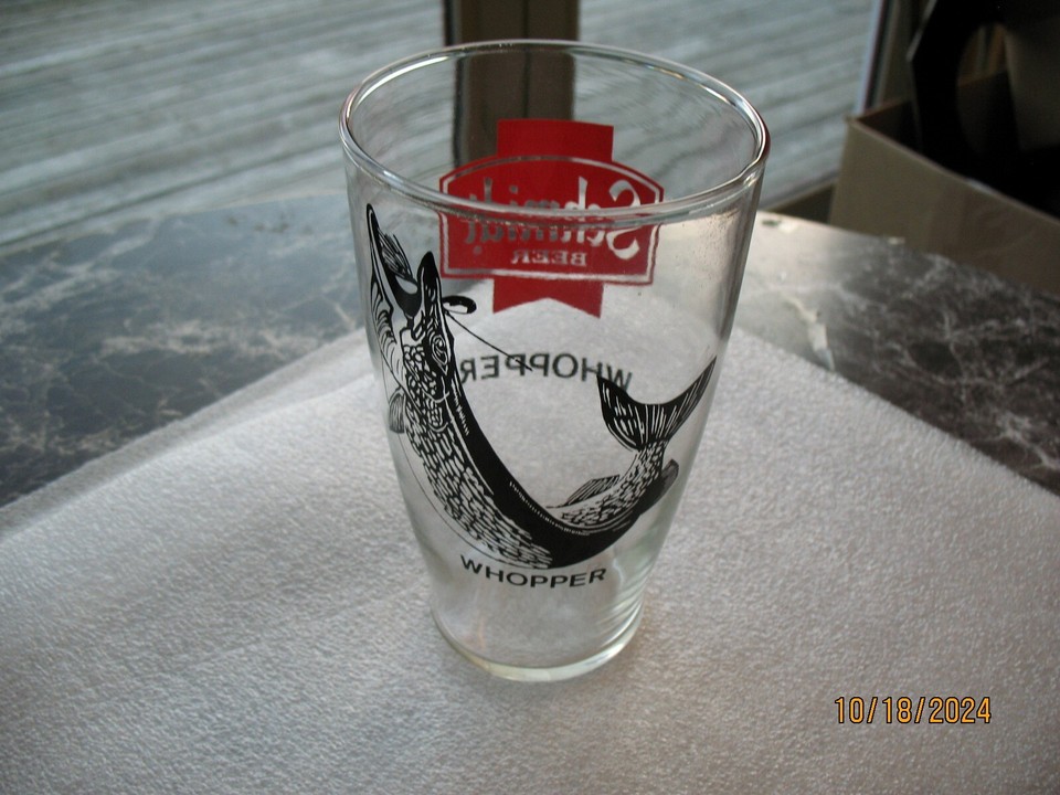 VINTAGE SCHMIDT'S BEER WHOPPER 32 OZ GLASSNORTHERN PIKE eBay