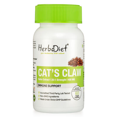Cat's Claw Extract Capsules 3% PURE Antioxidant Immune Anti-inflammatory Support