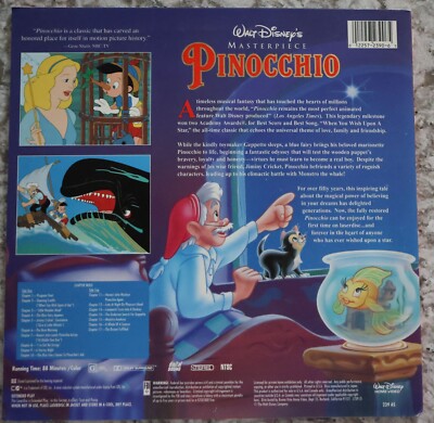 Pinocchio - Laserdisc LD - Disney Classic | eBay