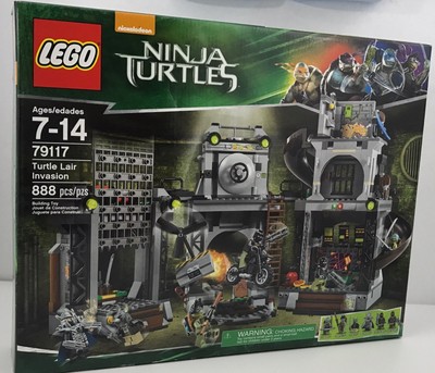 Lego 79117 NINJA TURTLES Turtle Lair Invasion New Sealed Nickelodeon Shredder 673419212199 | eBay