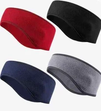 Syhood 4 Pieces Kids Fleece Headband Winter Ear Warmer Muff Classic Color 