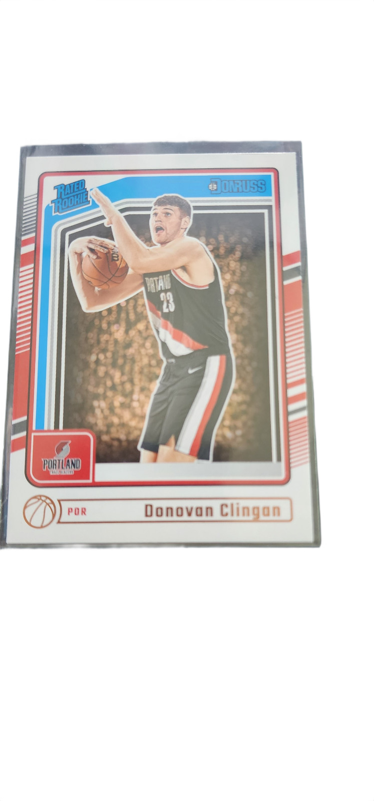 Donovan Clingan Rated Rookie 2024-25 Donruss Basketball #223