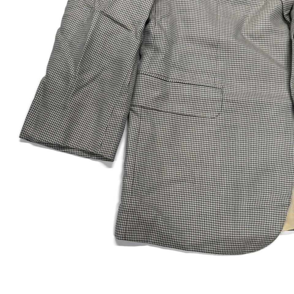 Blazer Brioni 42R Lana y Seda Nomentano Chaqueta Cirujano Puño Beige Pata de Gallo Foto 4 de 4