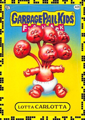 GARBAGE PAIL KIDS 2011 FLASHBACK SERIES 2 PICK-A-CARD YELLOW BASE STICKERS TOPPS - Picture 168 of 321