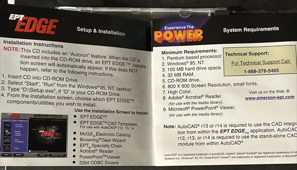 EPT Edge Integrated Solution Software 3.01 Media Products CAD Emerson Vintage PC - Image 4 of 4