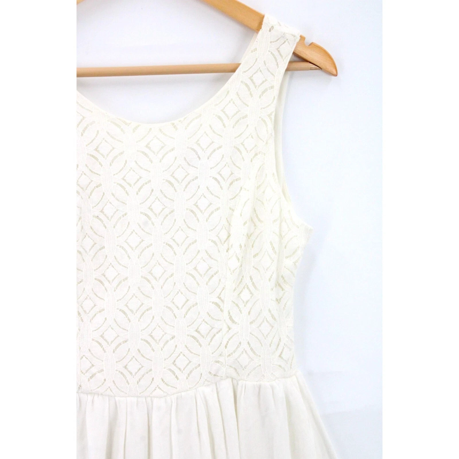 OFF WHITE Abito Alya da donna bianco casual festa senza maniche maglia taglia media M