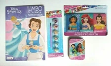 Disney Princess Activity Coloring Book Crayons Puzzle Paint  Belle Cinderella 