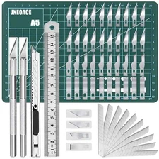 Precision Craft Hobby Knife Kit with 40 Blades for Art Work and DIY Projects