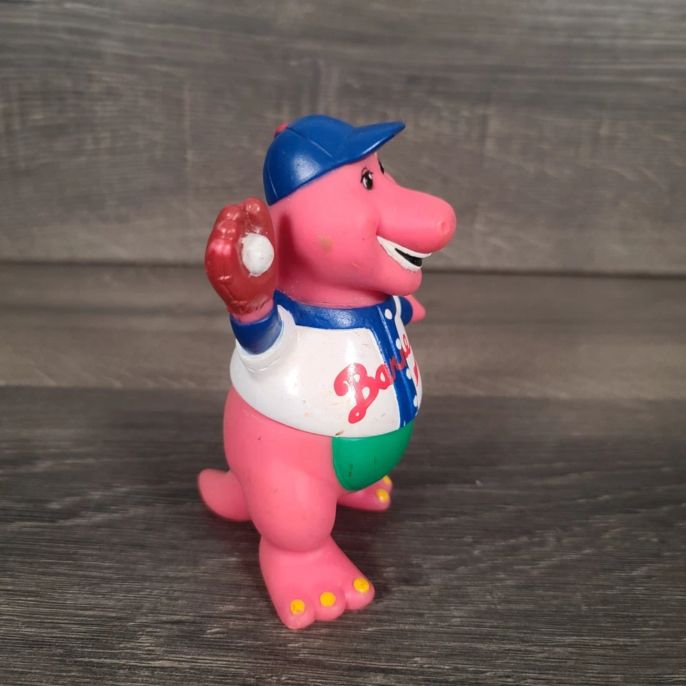 Винтажная фигурка динозавра Barney and Baby Bop игрушка The Lyons Group бейсбол танцы - Изображение 3 из 4