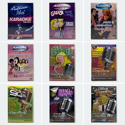 Interactive Sing-Along Karaoke 9x DVD Bundle (196x Tracks Interactive Sing-Along Karaoke 9x DVD Bundle (196x Tracks