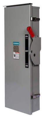 DTF364R - Siemens 200A 600V 3-Pole Fusible Double Throw Safety Switch NEMA 3R Ou