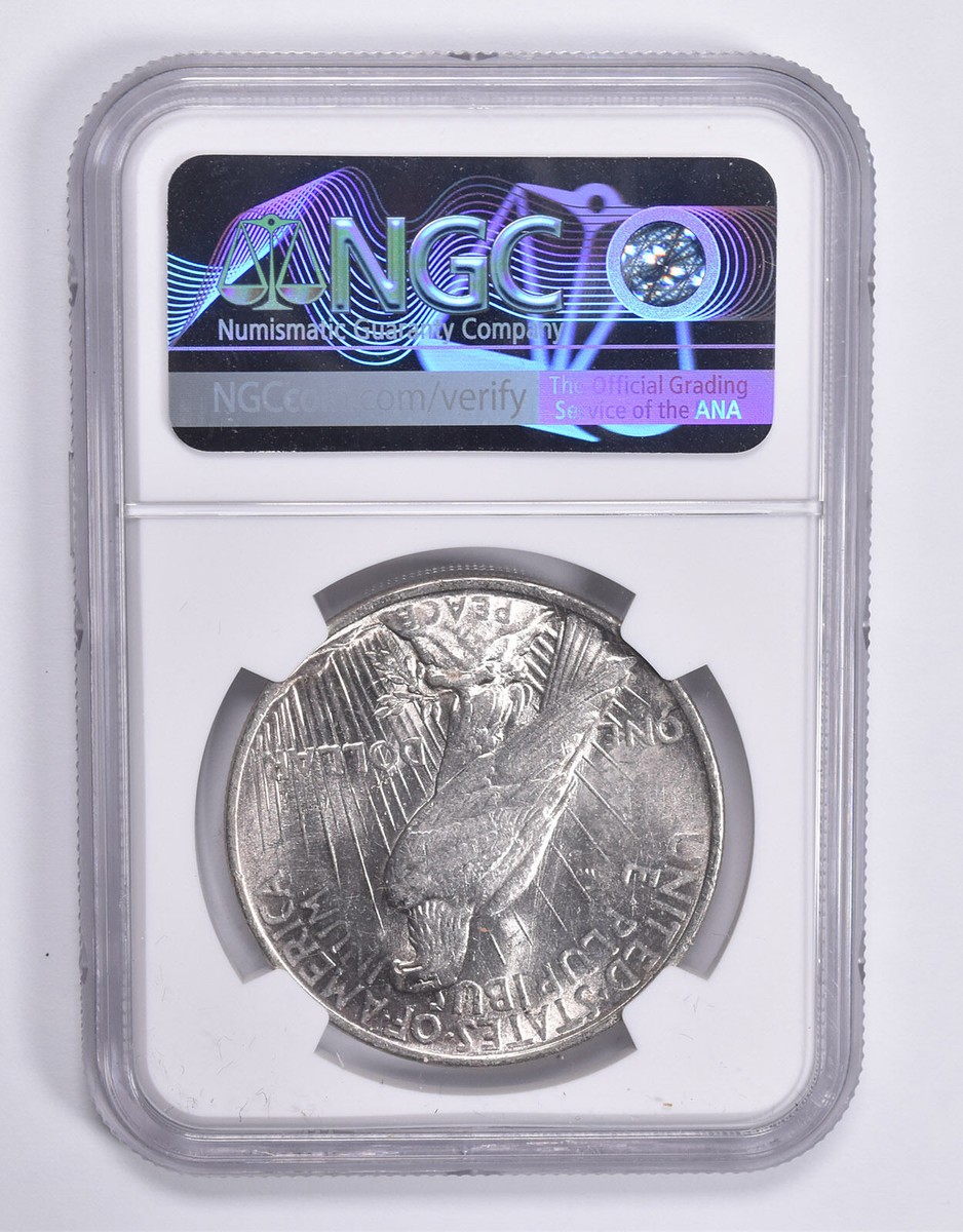 One peace 62〜69,71〜98 MINT ERROR AU58 1924 Peace Silver Dollar OBV Lamination NGC *1817
