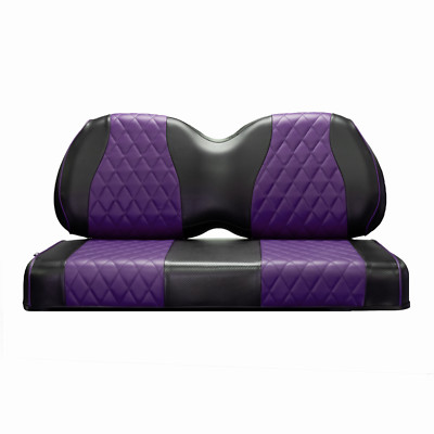 Club Car Seat Cover Diamond FRONT- DRK PURPLE Precedent Golf Cart 2004+, 2PC