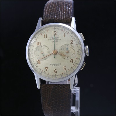 RARE BREITLING SWISS made chronograph mens mechanical watch 1192 vintage  1946 £797.80 - PicClick UK