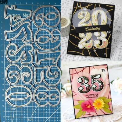 0-9 Zahl Metall Stanzformen Cutting Dies Scrapbooking Stanzschablonen Stencils