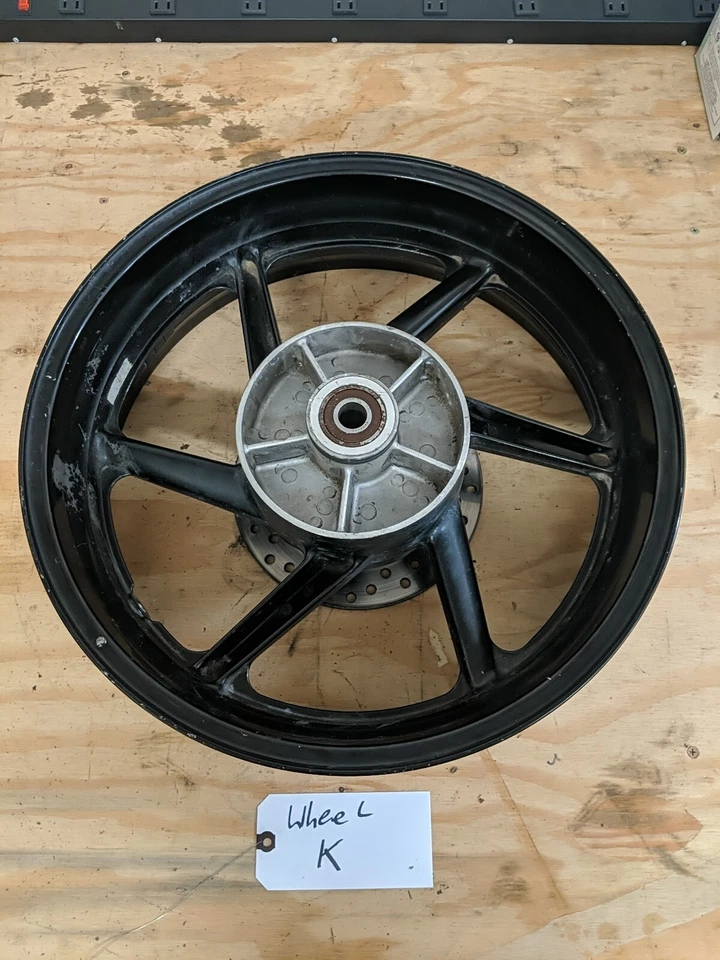 1996 Honda CBR900RR Rear Wheel Rim Straight 42650-MAS-670ZA - Image 2 of 4