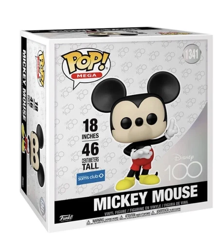 Mega Funko Pop Disney Mickey Mouse 1341 100th Anniversary Exclusive 18” Inches