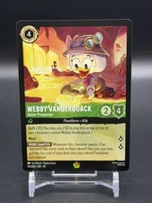 Lorcana Whispers in the Well ~ Webby Vanderquack 93/204 Legendary