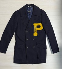 Polo Jeans Ralph Lauren Wool P Coat Navy Lined Size M RL0126084