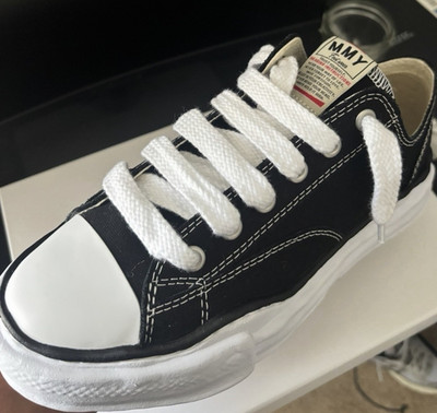 MMY Maison Mihara Yasuhiro Black White Canvas Sneakers Men's Size 9 Comfort