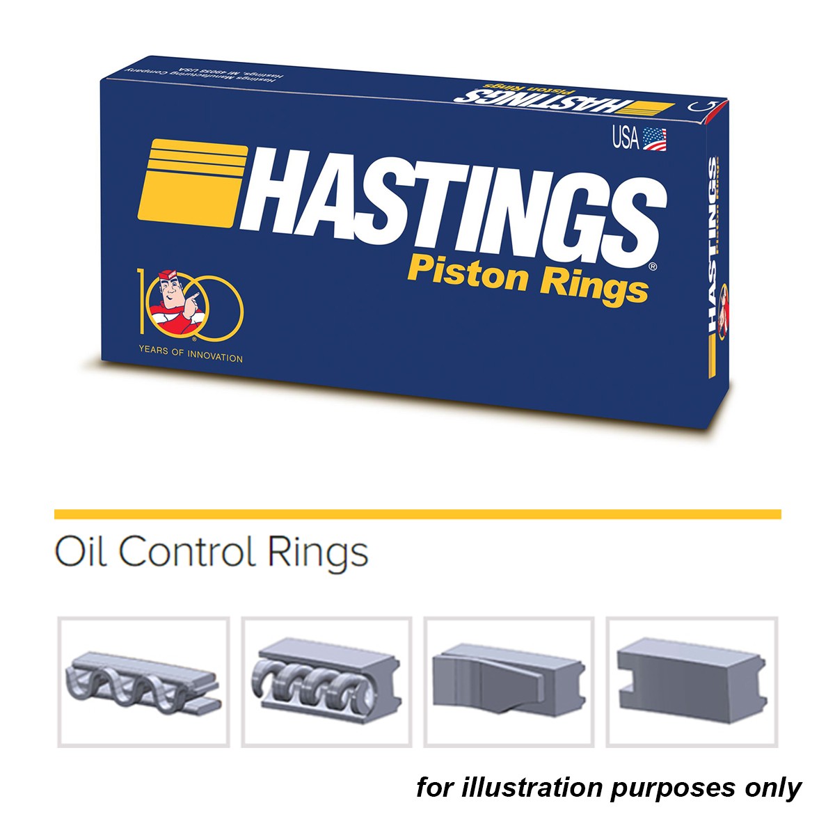 Anillos De Pistón Hastings Cromados (Medida STD) Para BMW M20 B23 323i – Compresión Como Nueva