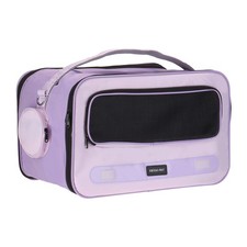 Cat Carrier Breathable Dog Carrier Pet Carrying Case Up to 14.3lbs Purple