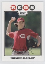 2008 Topps Homer Bailey #570 m5x