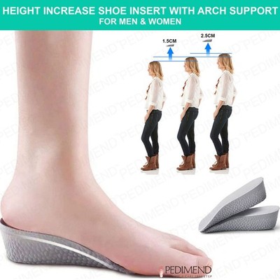 Höhenerhöhung Einlegesohlen, Fußgewölbe Kontur Schuhe Heben, Bein Diskrepanz Balancer