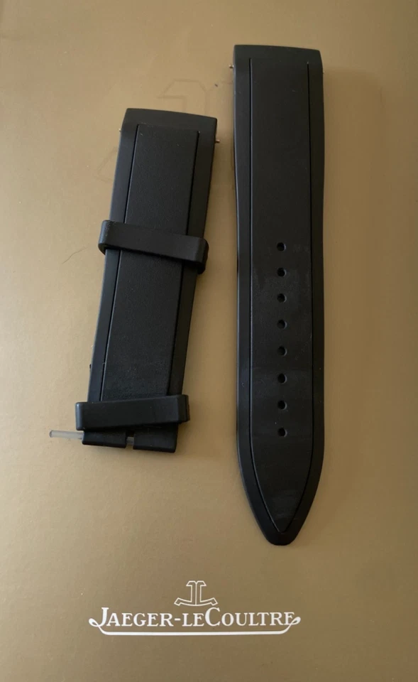 Jaeger LeCoultre 21mm Black Rubber Watch Strap Band 22/20 No Buckle, NWOT - Image 2 of 4