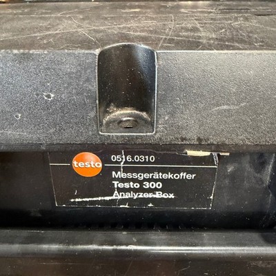 Testo 300-M Flue Gas Analyzer Kit O2 CO2 CO Printer & Case Untested