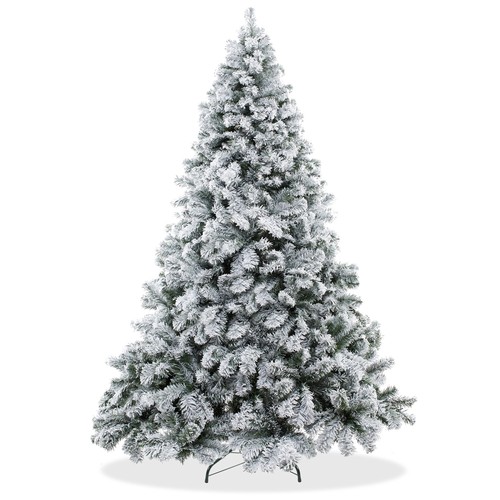 OPEN BOX - 9FT Snow-Flocked Pine Realistic Artificial Christmas Tree with Stand