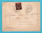 MARTINIQUE cover 1896 Fort de France to Lyon, France