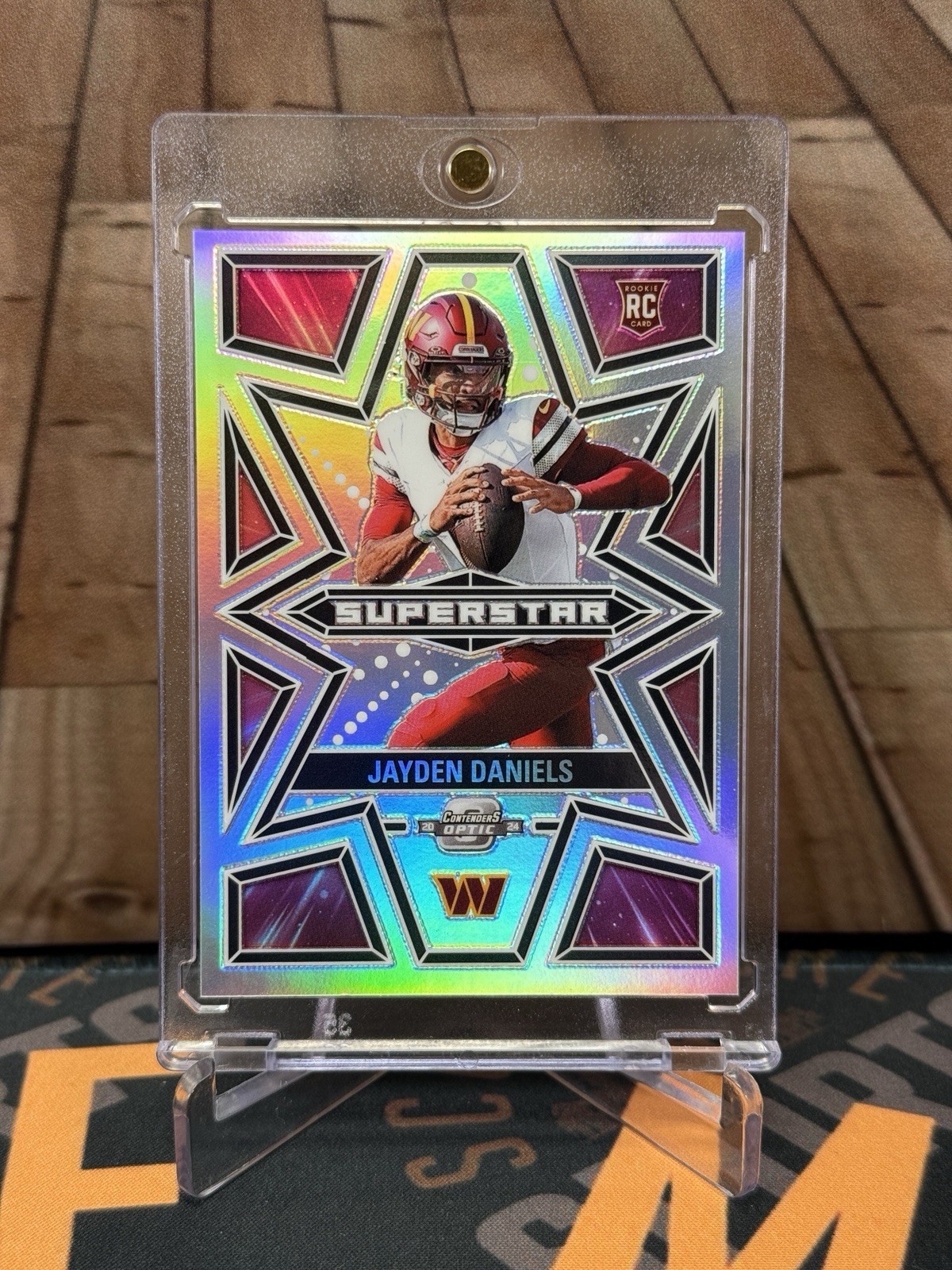 Jayden Daniels 2024 Contenders Optic Superstar SSP #S-JDS Commanders